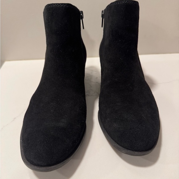 Lucky Brand Black Suede Bessie Ankle Booties - Picture 5 of 11